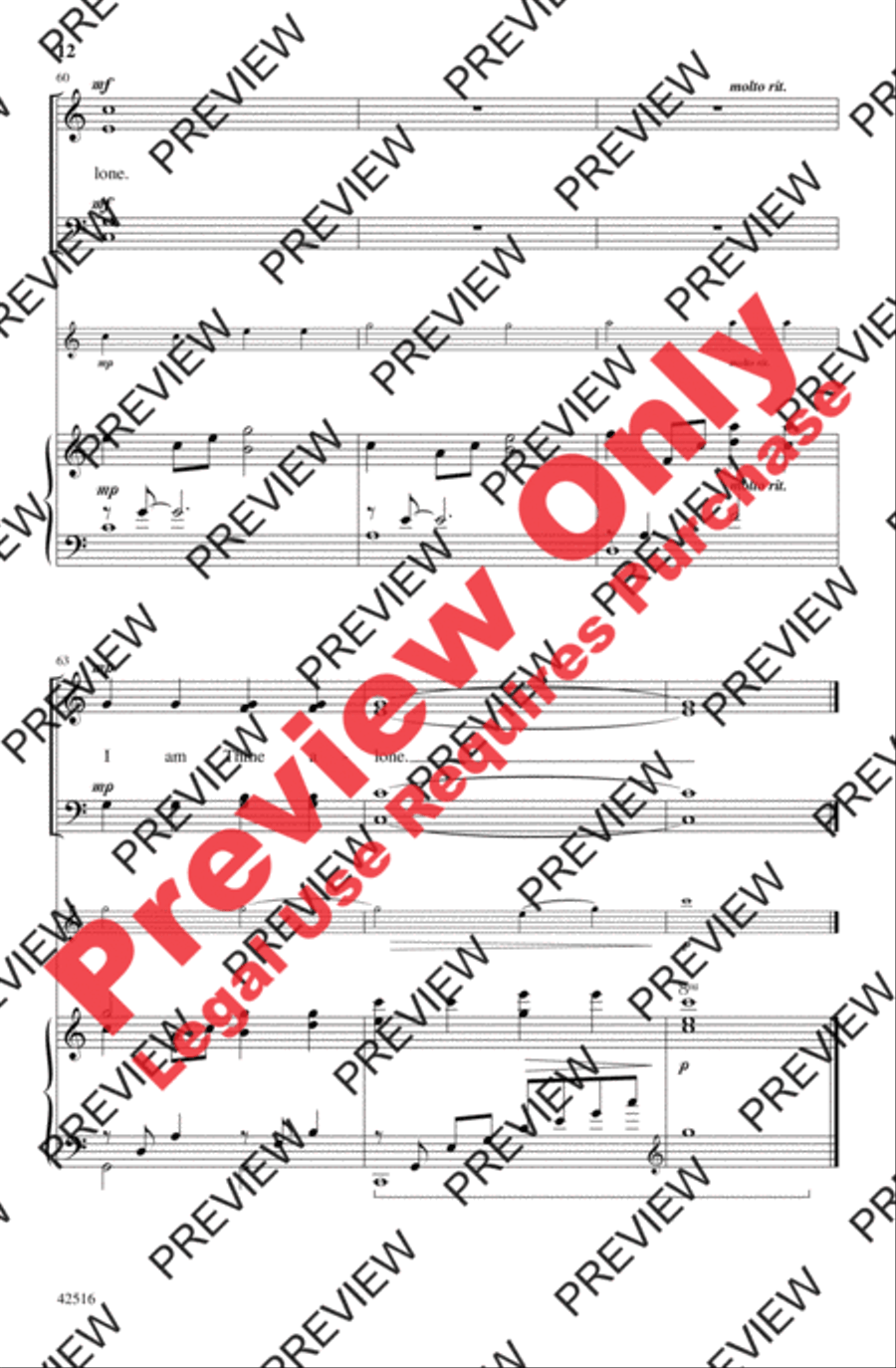 Teach Me, Lord, to Wait 4-Part scores gallery preview page 23