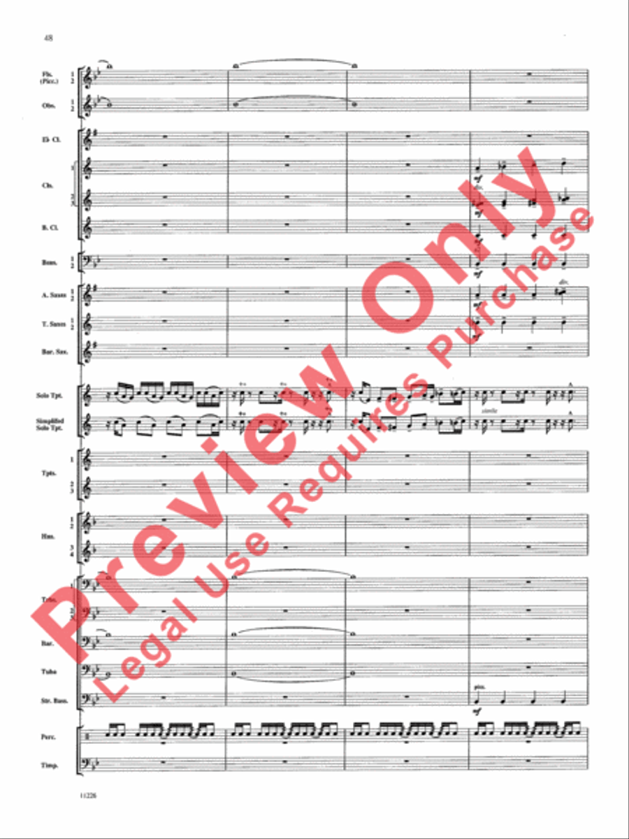 American Jazz Suite American Jazz Suite Concert Band scores gallery preview page 49
