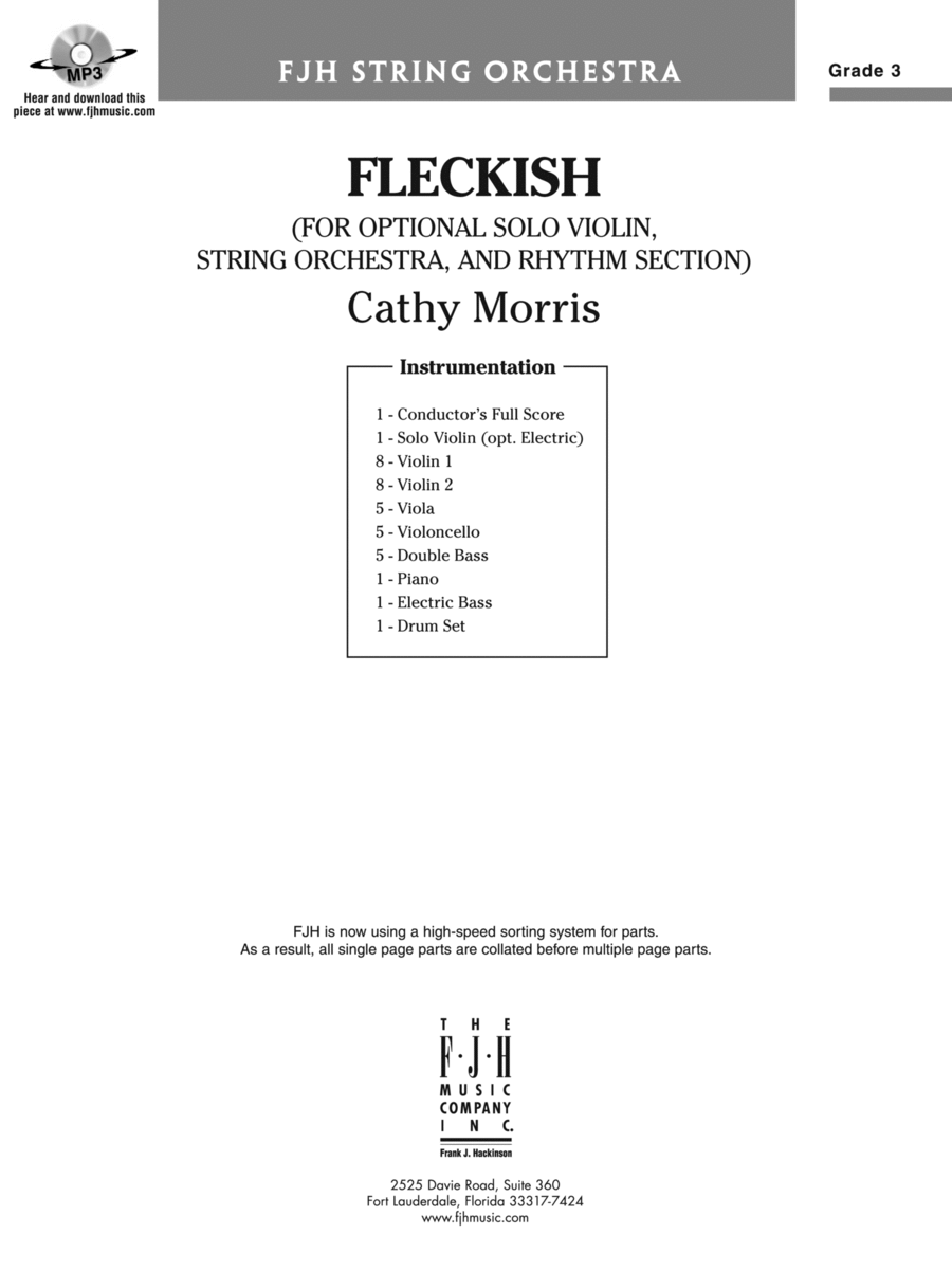 Fleckish: Score String Orchestra scores gallery preview page 1