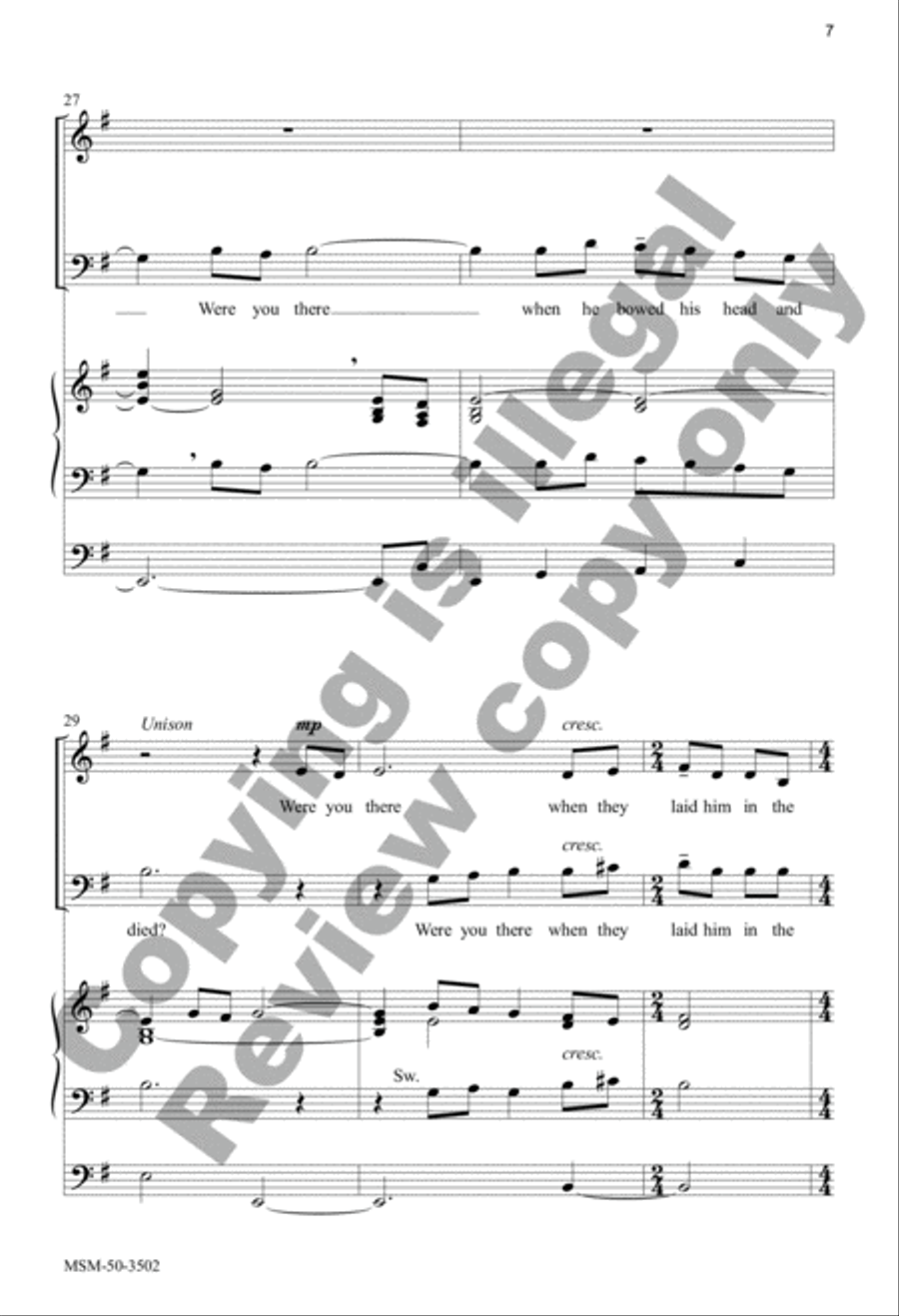 Were You There? 4-Part scores gallery preview page 7