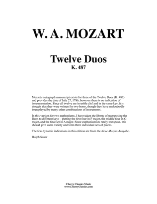 Twelve Duos for Two Euphoniums