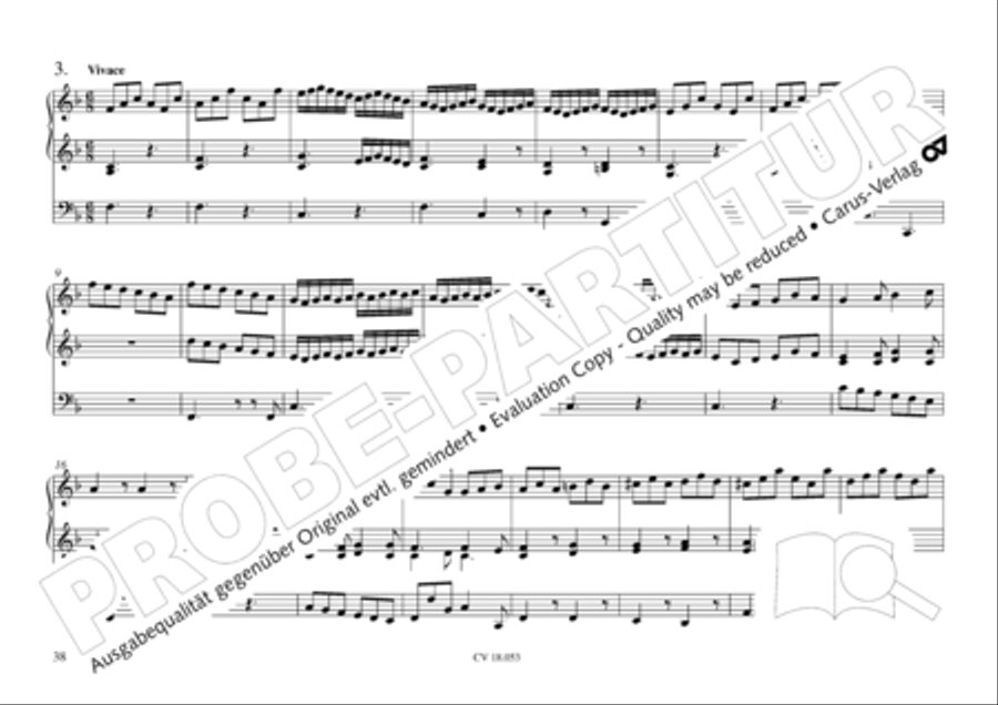 Das Husumer Orgelbuch von 1758 Organ Solo scores gallery preview page 39