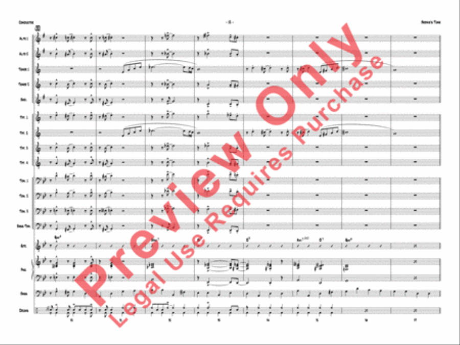Bernie's Tune Jazz Ensemble scores gallery preview page 15