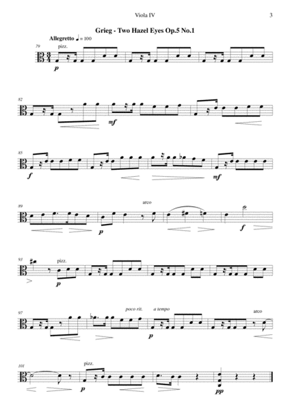 Litte Song Suite for Five Violas - Viola 4