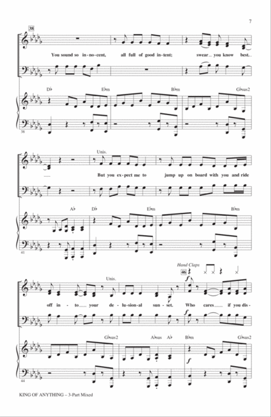 King Of Anything King Of Anything 3-Part scores gallery preview page 6