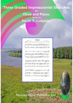 Book cover for Three Graded Impressionist Sketches for Oboe and Piano