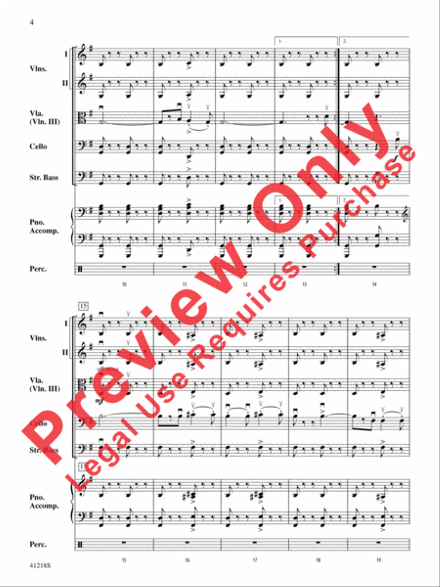 Funiculì, Funiculà Funiculì, Funiculà String Orchestra scores gallery preview page 5