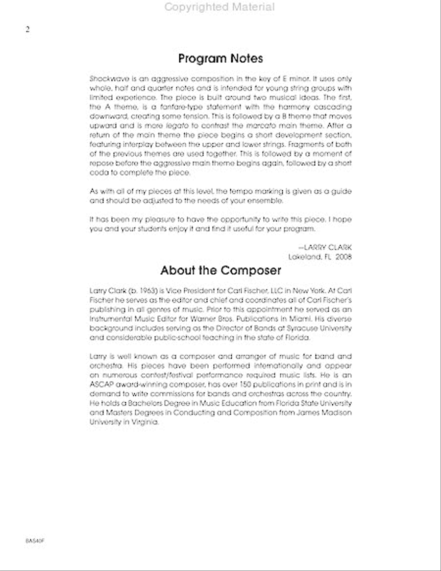 Shockwave String Orchestra scores gallery preview page 3