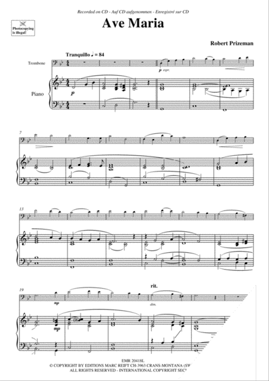 Ave Maria Piano Accompaniment scores gallery preview page 3