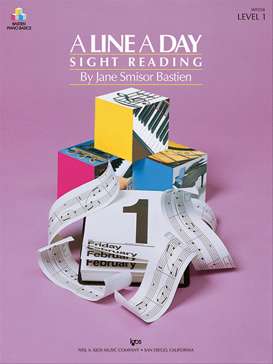 A Line a Day Sight Reading, Level 1 Piano Method scores gallery preview page 1