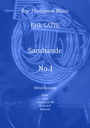 Book cover for Satie: Sarabande No.1 - wind quintet