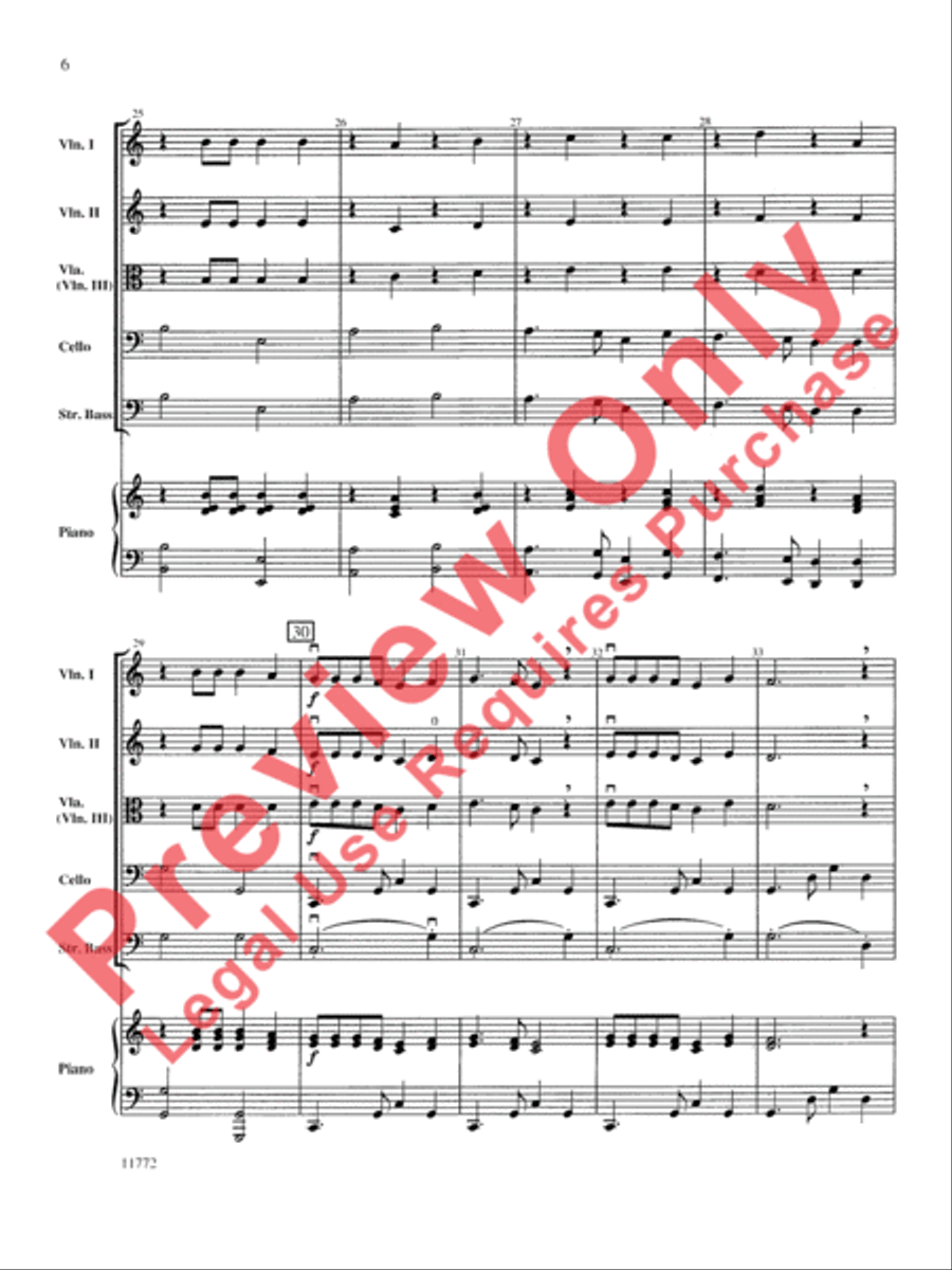 Moonlight Tango String Orchestra scores gallery preview page 7