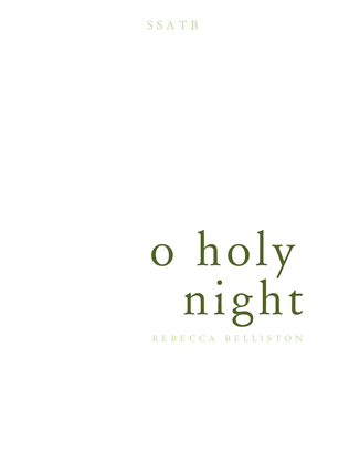 Book cover for O Holy Night (SSATB)