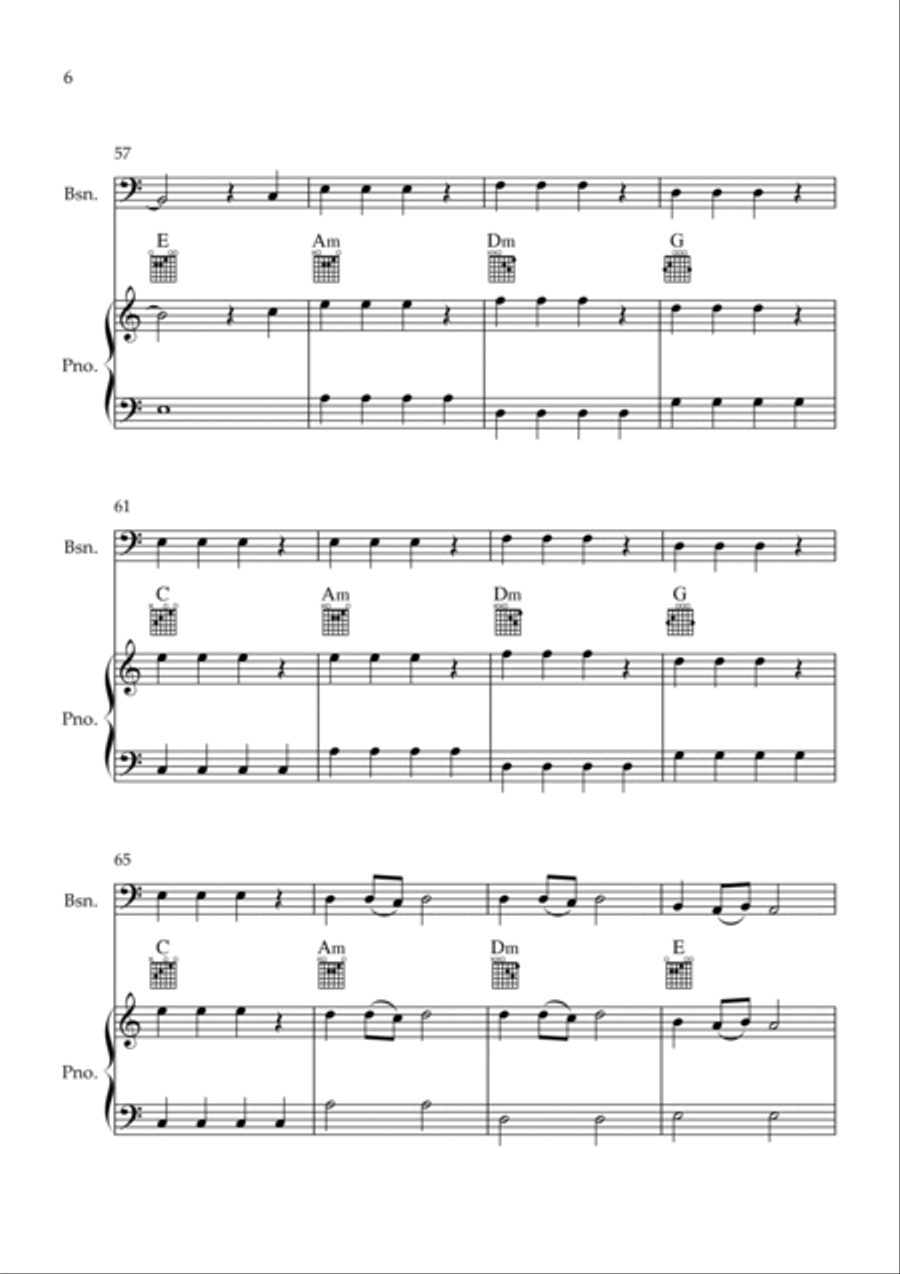 Flowers Bassoon scores gallery preview page 6