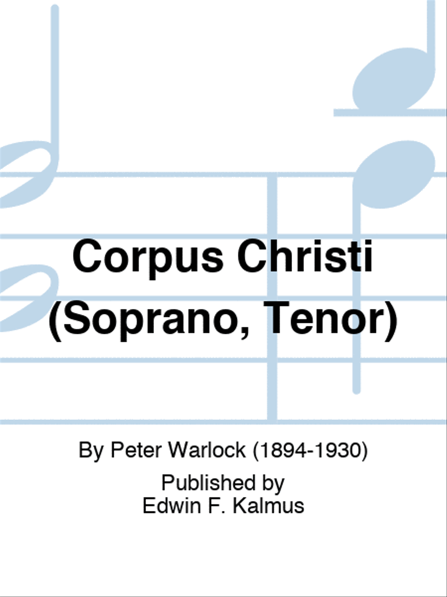 Corpus Christi (Soprano, Tenor) Score scores gallery preview page 1
