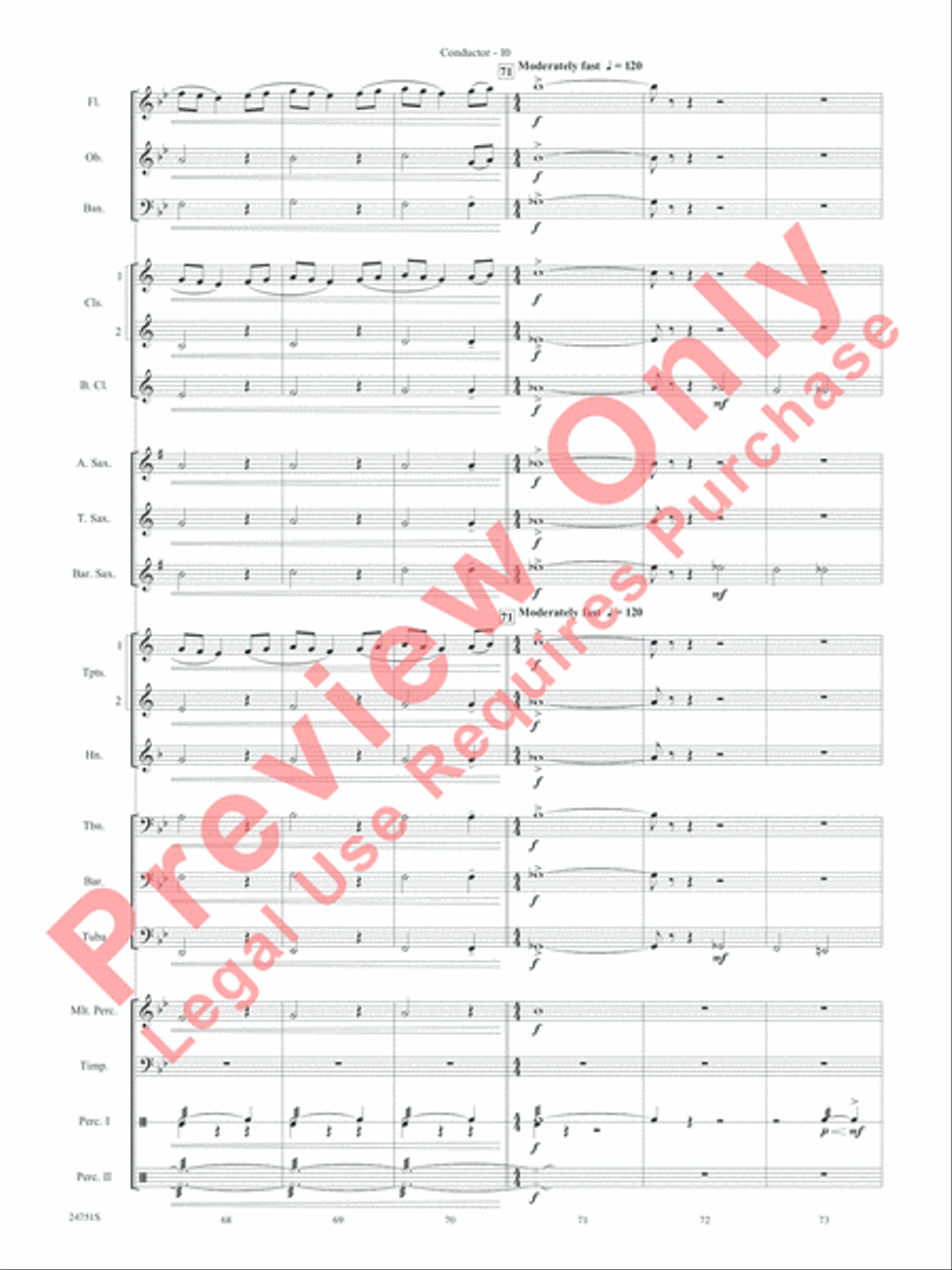 Harry Potter and the Goblet of Fire, Selections from Concert Band scores gallery preview page 13