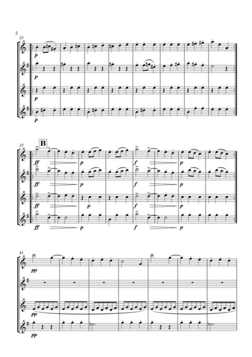 Slavonic Dance No. 8 in G Minor arranged for Saxophone Quartet image number null