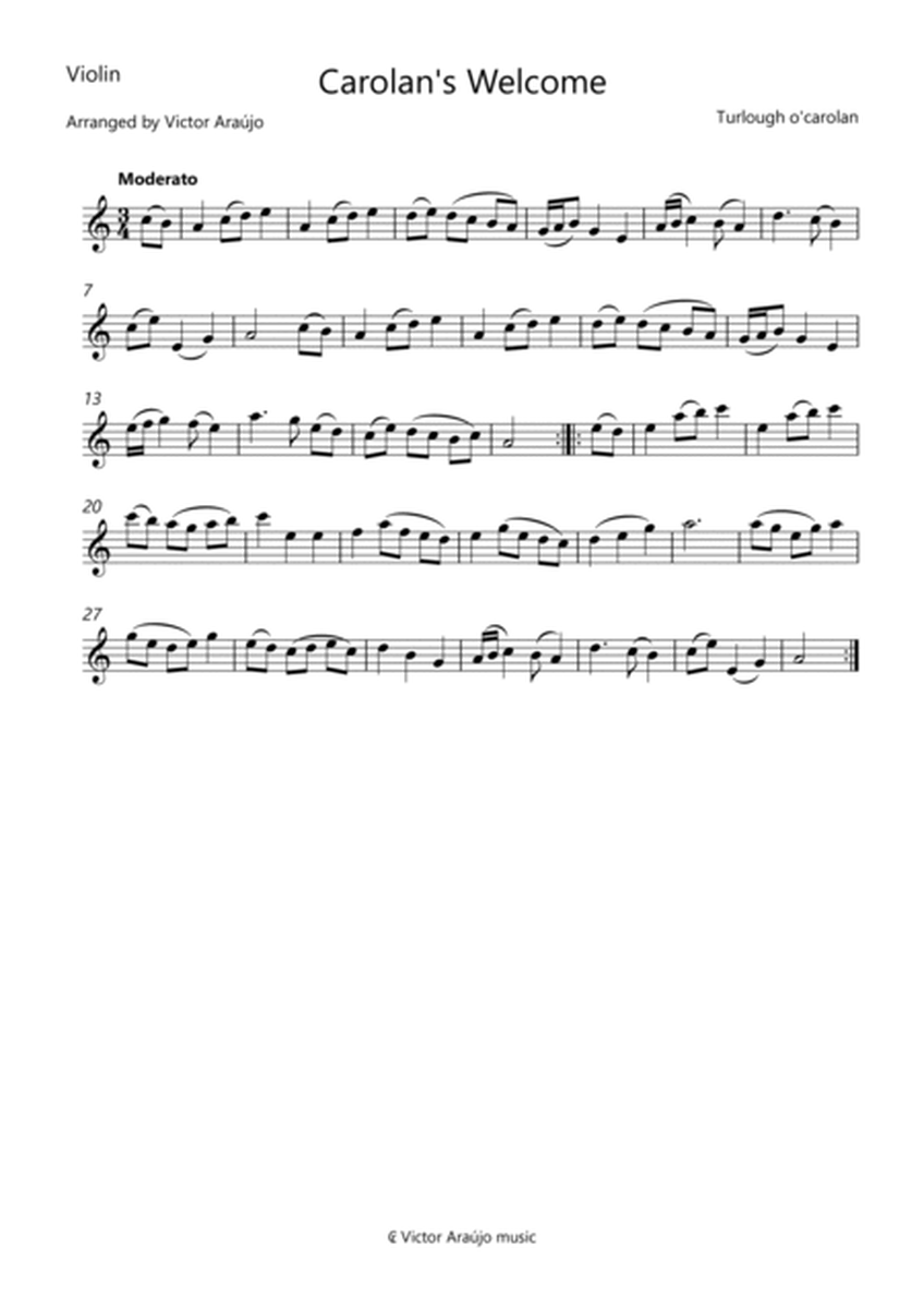 Carolan's Welcome - VIolin and Cello arrangement image number null