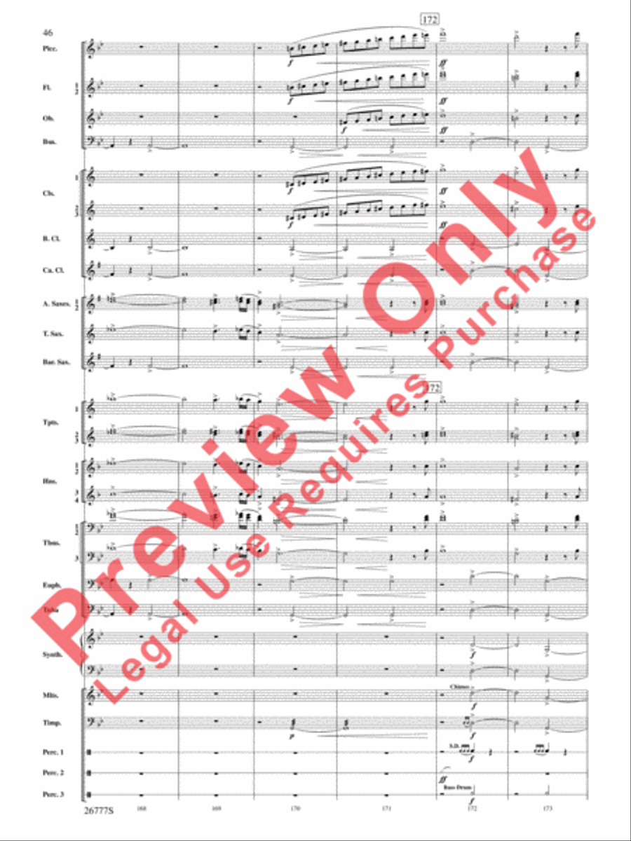 Soaring with John Williams Concert Band scores gallery preview page 47