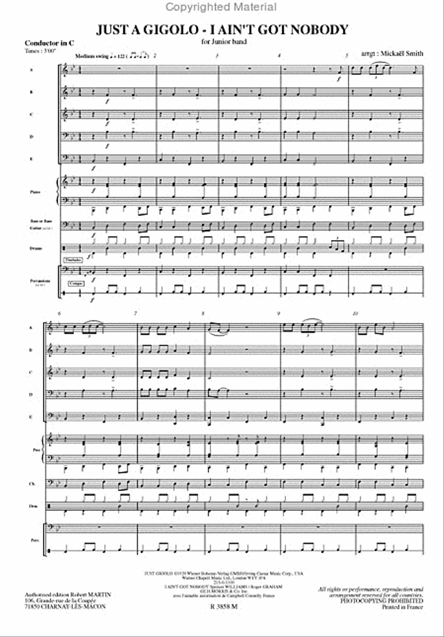Just a Gigolo Orchestra scores gallery preview page 2