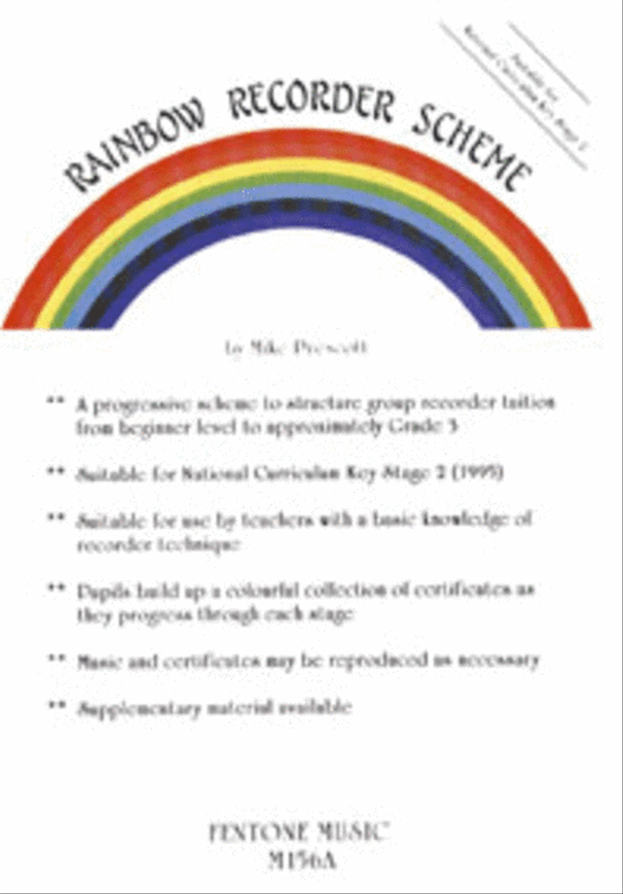 Rainbow Recorder Scheme - Teachers Pack Recorder scores gallery preview page 1
