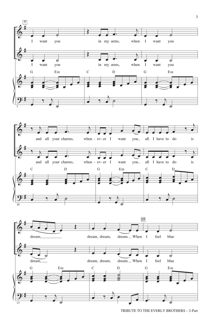 Tribute To The Everly Brothers (arr. Alan Billingsley) 2-Part scores gallery preview page 2