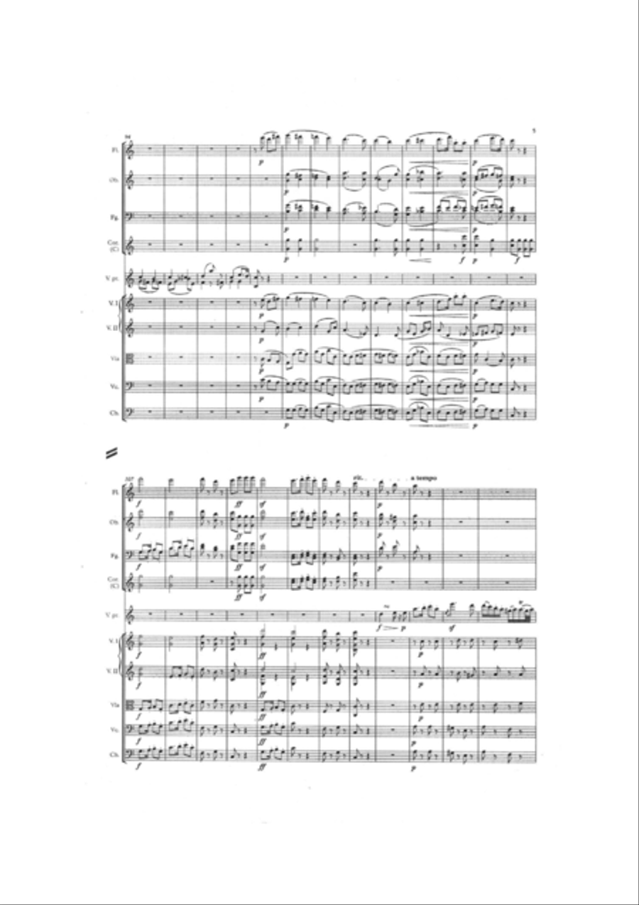 Finale for Beethoven's Violin Concerto in C major WoO 5 Chamber Orchestra scores gallery preview page 5