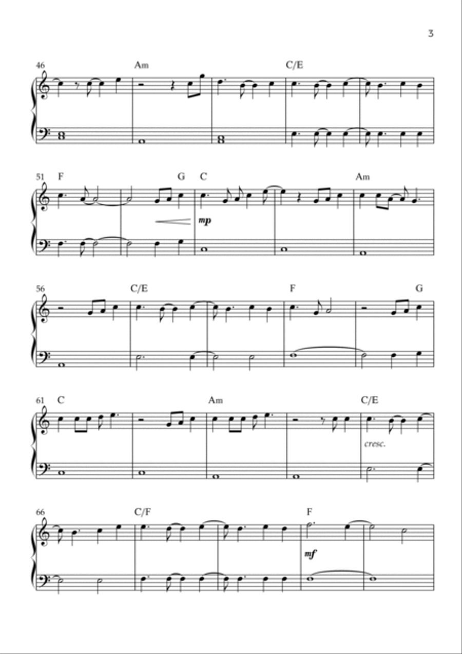 Easy On Me Easy Piano scores gallery preview page 3