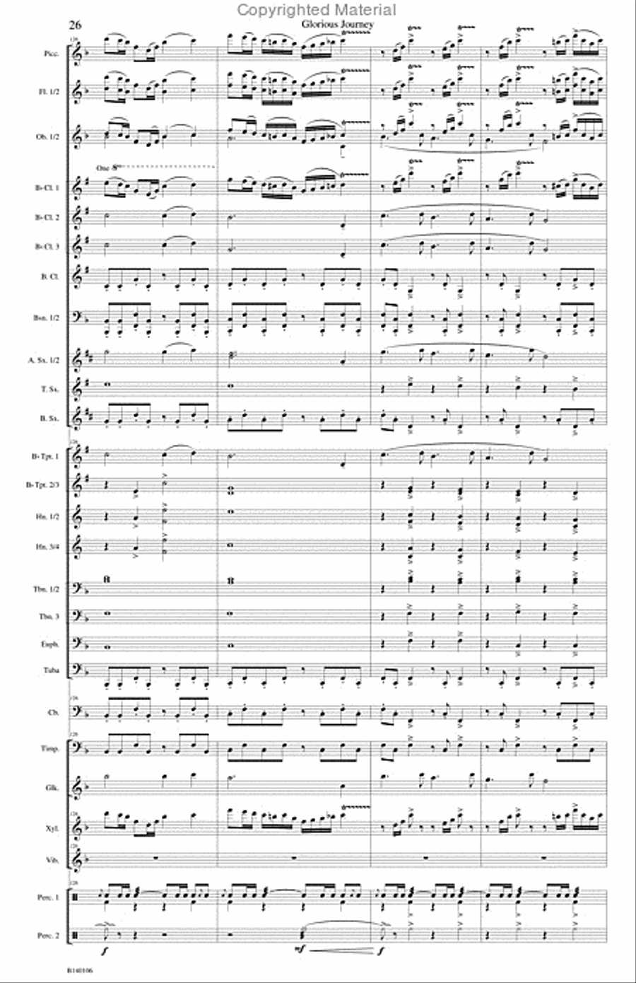 Glorious Journey Concert Band scores gallery preview page 29