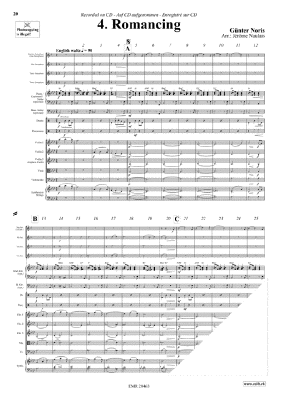 Let's Dance Volume 4 Saxophone Ensemble scores gallery preview page 6