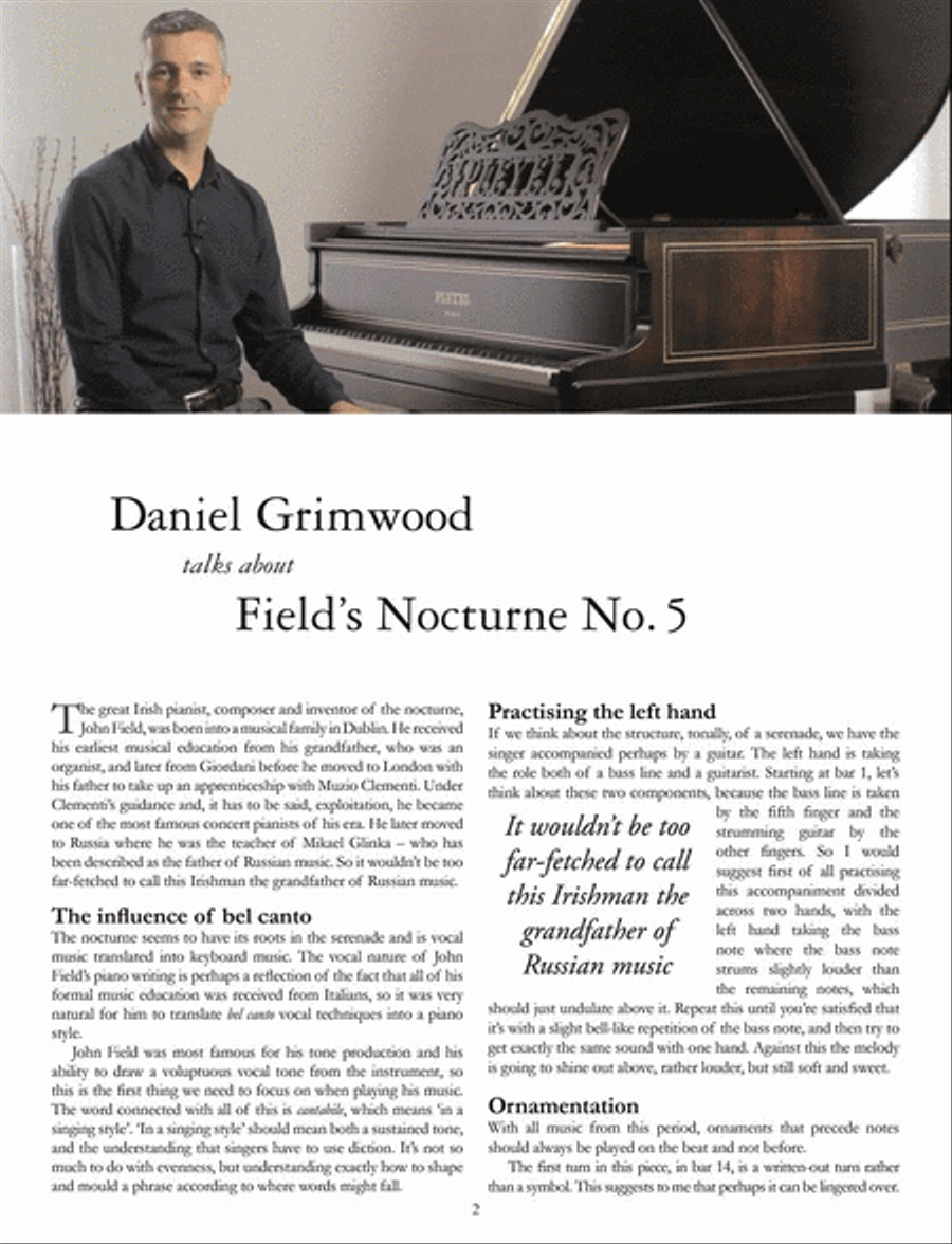 Nocturne No. 5 in B flat for Piano Piano scores gallery preview page 3