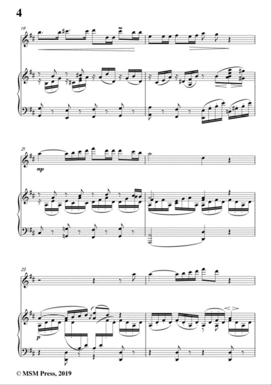 Schumann-Romanze,for Violin and Piano Flute Solo scores gallery preview page 6