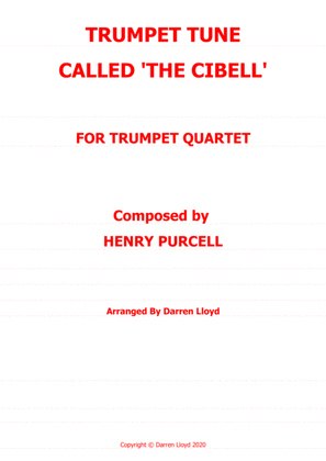 Book cover for Trumpet tune, called 'Cibell' Trumpet quartet