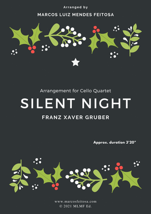 Book cover for Silent Night - Cello Quartet