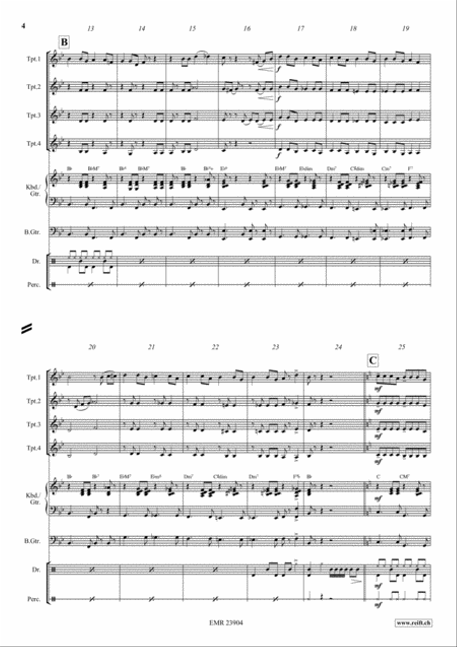 Cha Cha - Cuba Libre Trumpet scores gallery preview page 4