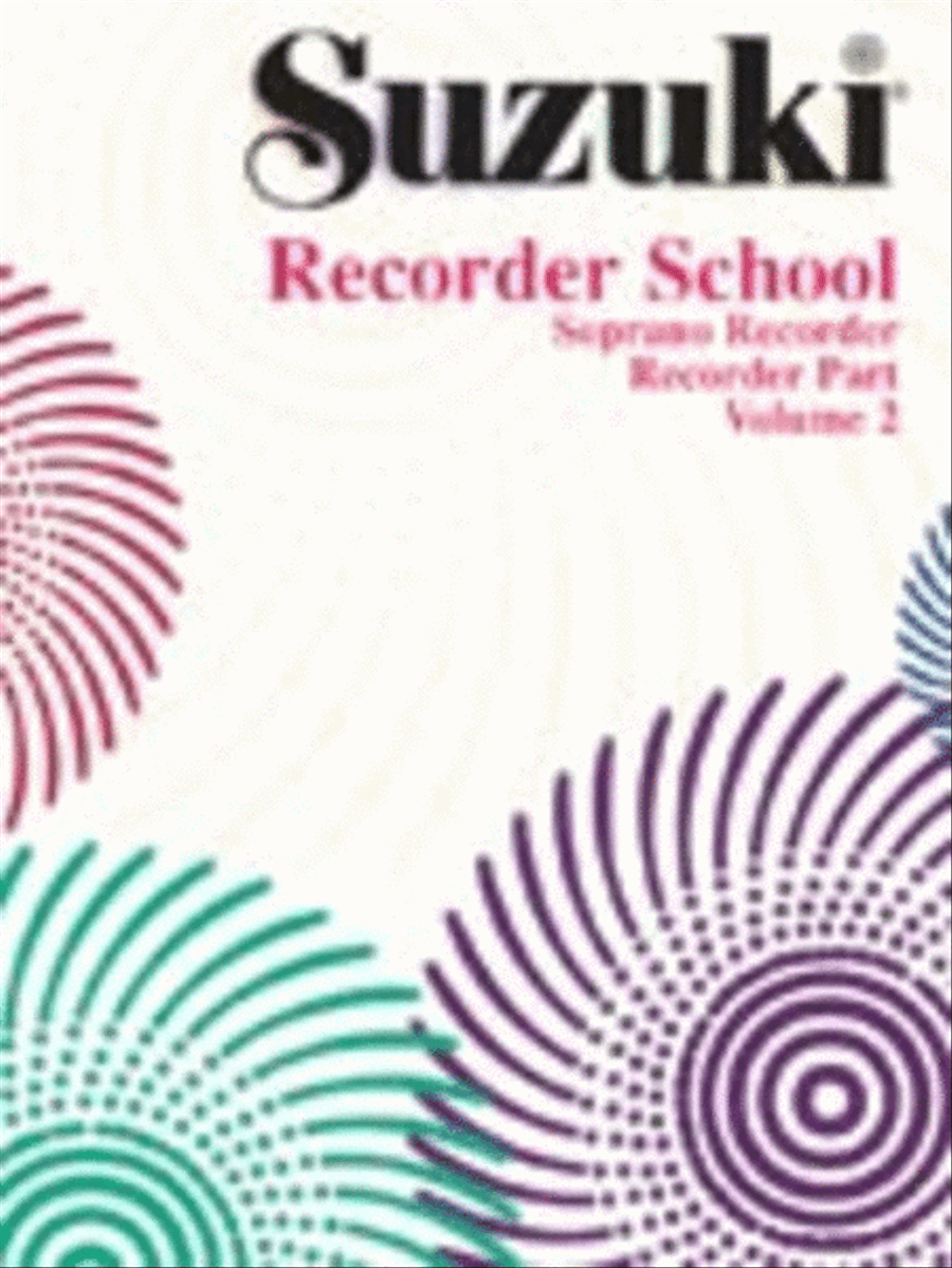 Suzuki Soprano Recorder Book 2 Rec Part Soprano Recorder scores gallery preview page 1