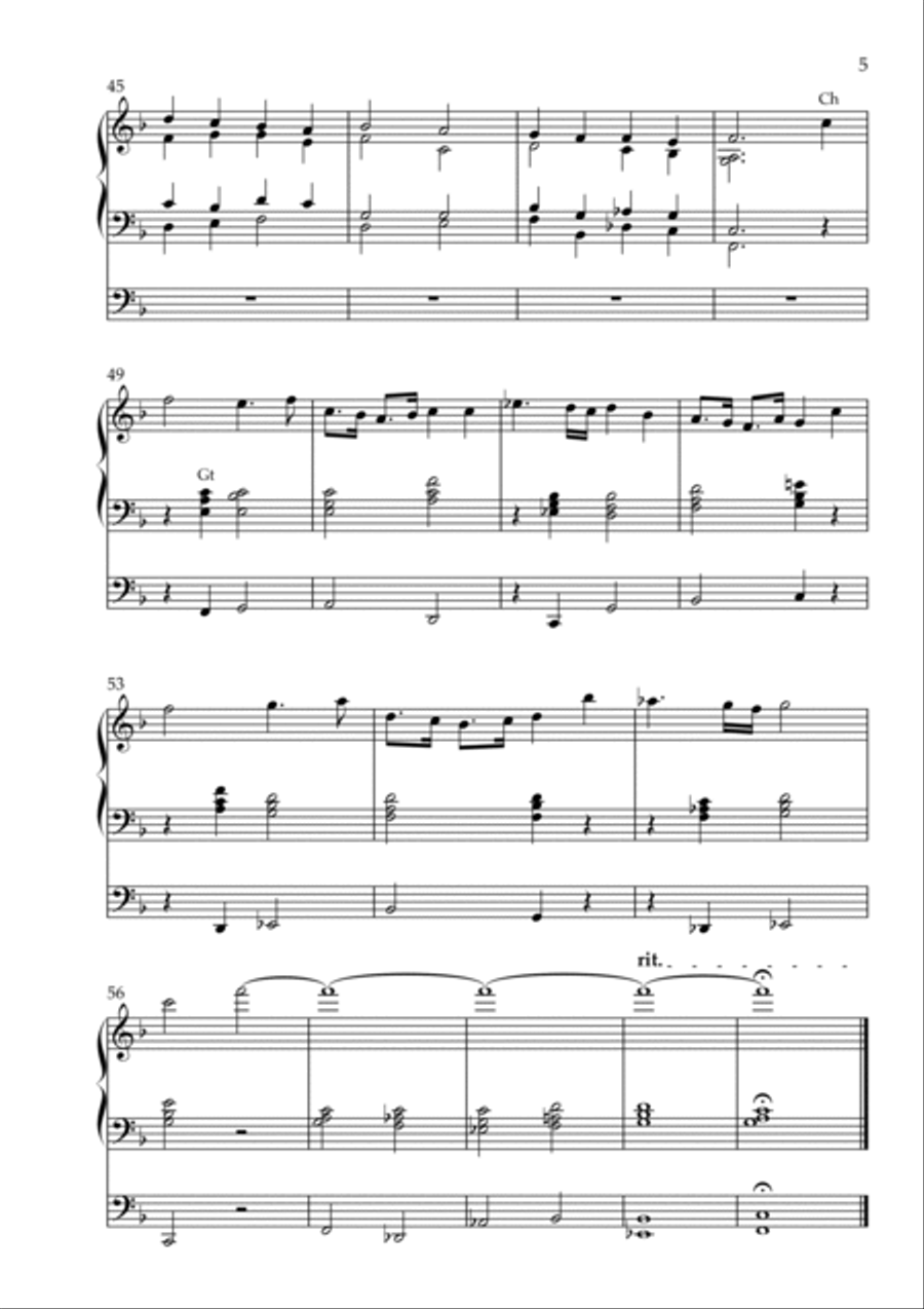 Nun danket alle Gott Suite (Organ Solo) by Vidas Pinkevicius Organ Solo scores gallery preview page 5