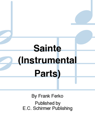 Sainte (Instrumental Parts)
