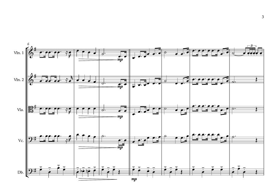 Equatorial Guinea National Anthem for String Orchestra - Score Only image number null