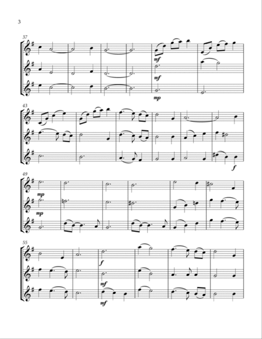 Moon River String Trio scores gallery preview page 4