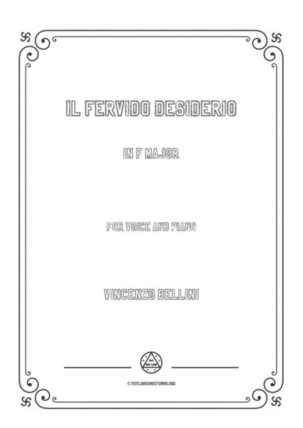 Bellini-Il fervido desiderio in F Major,for voice and piano image number null