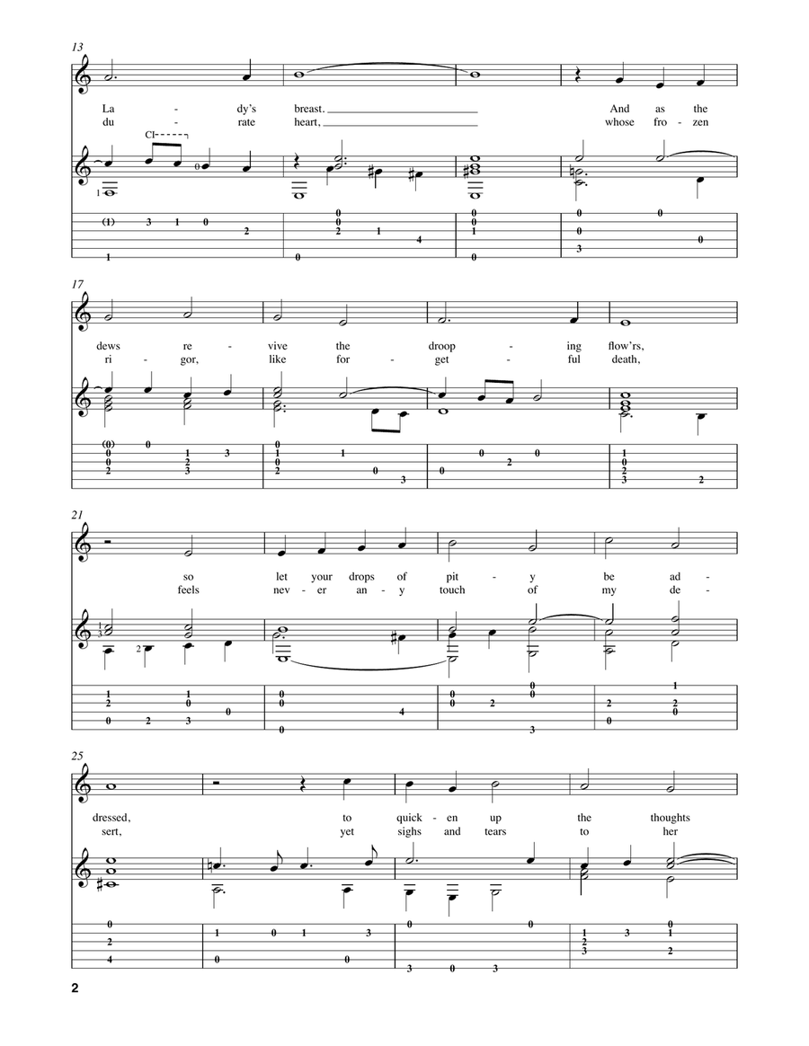 Go, Crystal Tears Classical Guitar scores gallery preview page 2