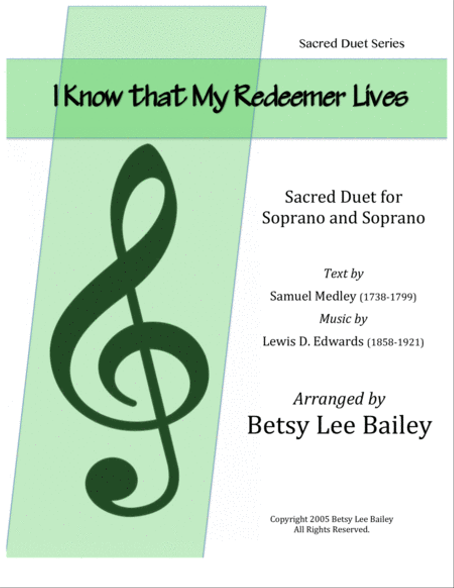 I Know that My Redeemer Lives - Duet Vocal Duet scores gallery preview page 1