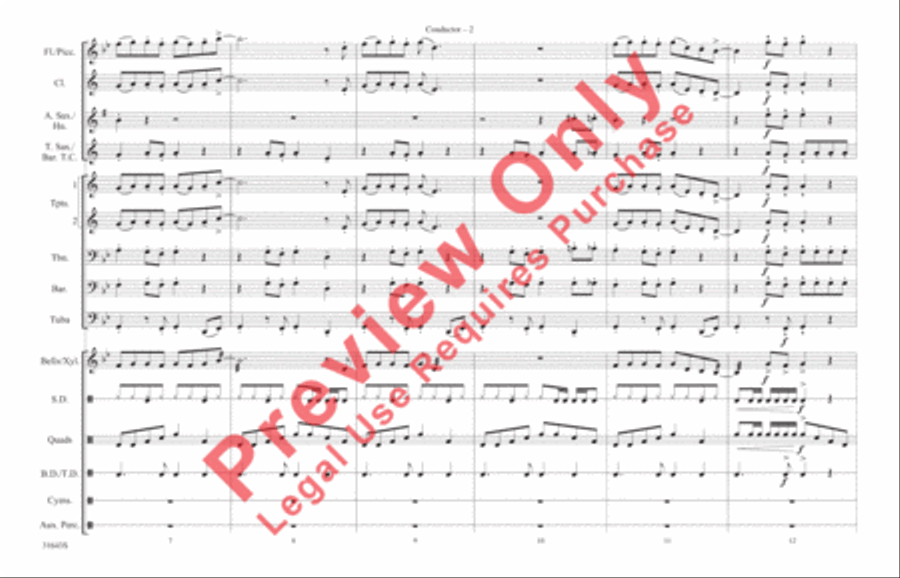 Play That Funky Music Play That Funky Music Marching Band scores gallery preview page 3