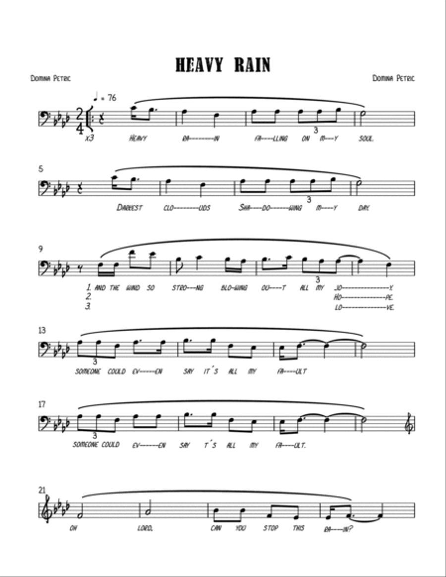 Heavy Rain Heavy Rain Alto Voice scores gallery preview page 2