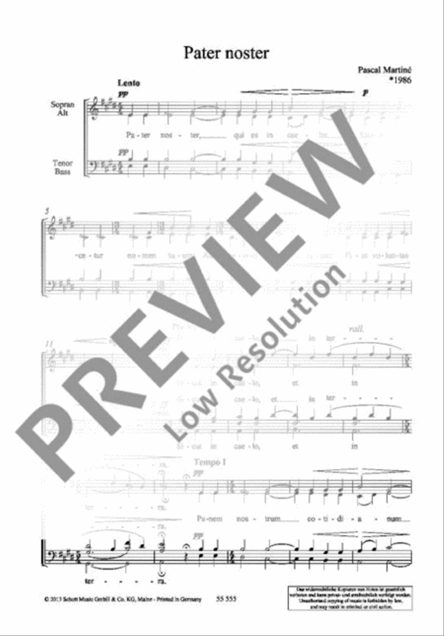Pater noster 4-Part scores gallery preview page 3