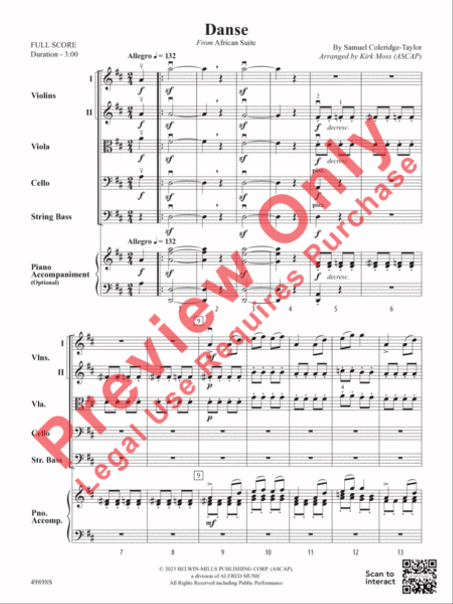 Danse Danse String Orchestra scores gallery preview page 4