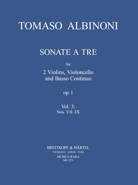 Sonate a tre op.1 Heft 3: Nr. VII-IX