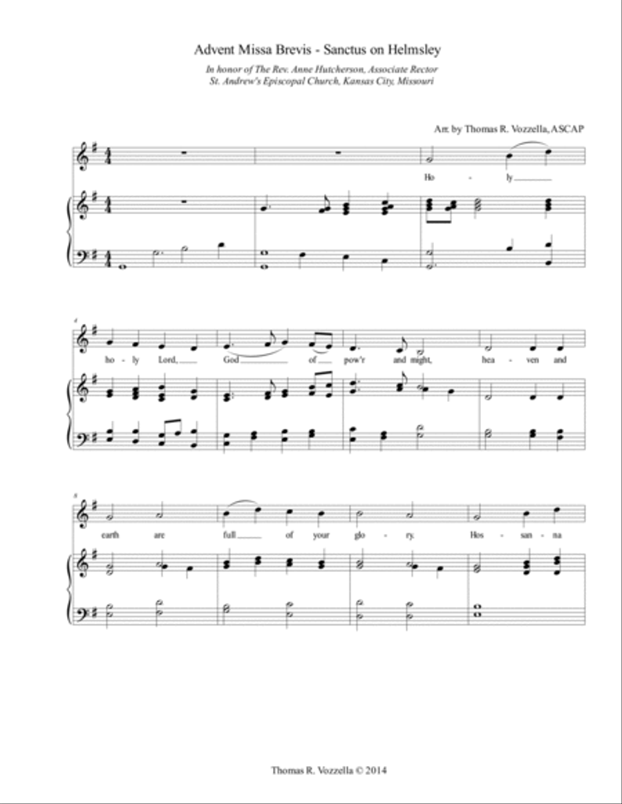 Advent Mass Unison Choir scores gallery preview page 4