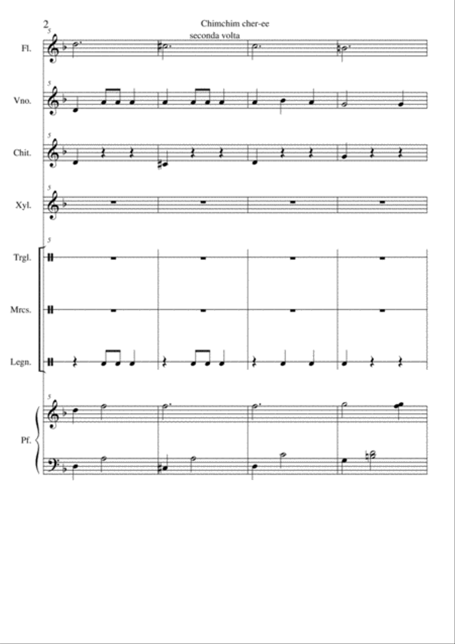 Chim Chim Cher-ee from Walt Disney's MARY POPPINS Small Ensemble scores gallery preview page 2